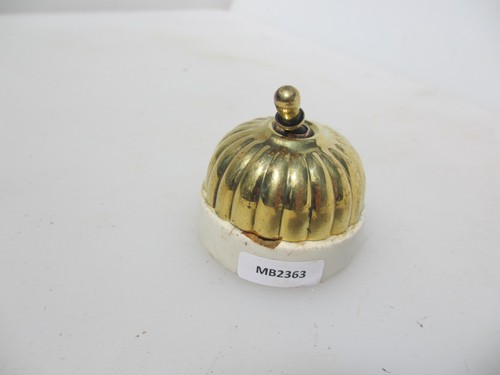 Antique brass ceramic light - &,