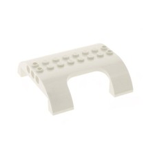 1x Lego Airplane Roof Fuselage 8x8x2 Cream White Door Window Cutout 3182 54096