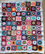 Handmade Crochet Blanket  89 /