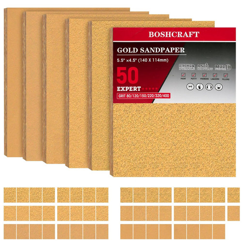 Pcs sheet sandpaper - 50, 1/4