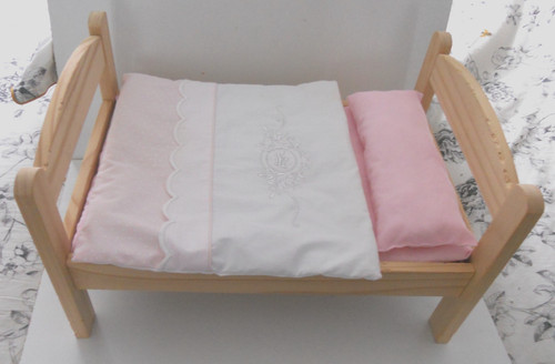 Ikea wooden dolls bed - wooden, t