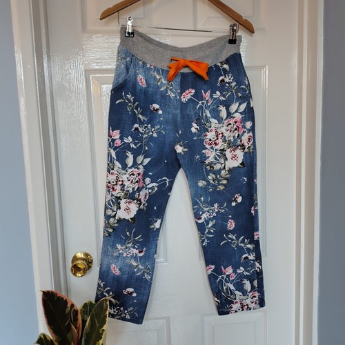 Made italy floral denim - in,