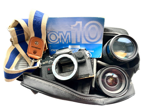 Olympus om10 35mm slr film - olympus,