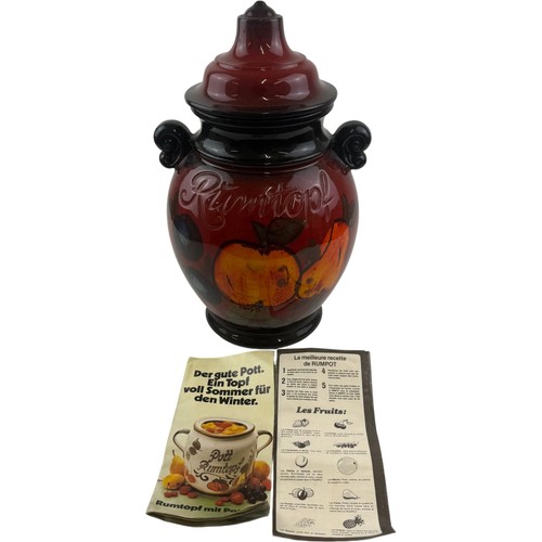 Vintage rumtopf ceramic - vintage,