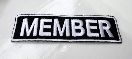 Member iron patch - member, on