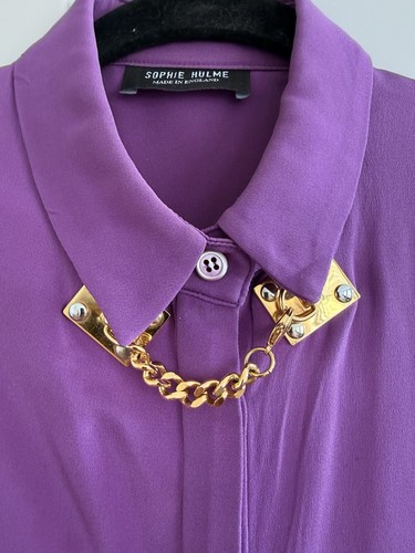 Sophie hulme purple - purple, silk