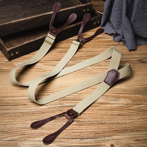 New vintage button braces back - new,