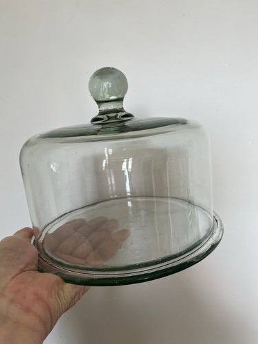 Glass cheese dome with - glass,