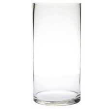  Clear Cylindrical Flower Vase Tall Glass Cylinder Living Room for Flowers