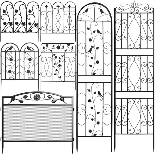 Heavy duty metal garden fence - duty,