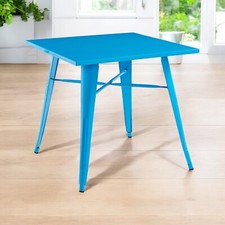 Blue Metal Bar Table Set