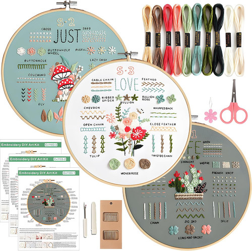 Sets beginner embroidery - 3,