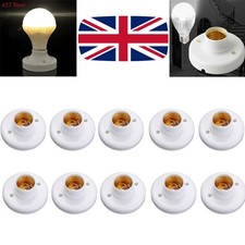 1-/5/10pcs E27 Screw Cap Socket Light Bulb Holder Fitting Light Lamp Stand/Base