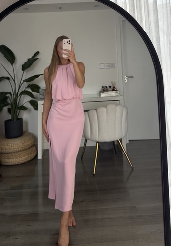 Zara pink gathered waist - pink,