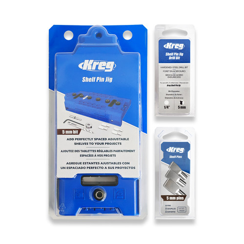 Kreg shelf pin jig 5mm - shelf,