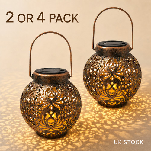 Pack solar moroccan lanterns - 2,