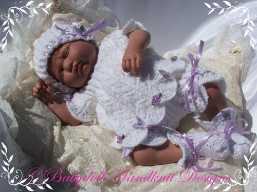 Baby reborn doll knitting - baby,