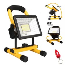 220W LED Rechargeable Cordless Work Site Flood Light Mobile Portable Camp Lamp