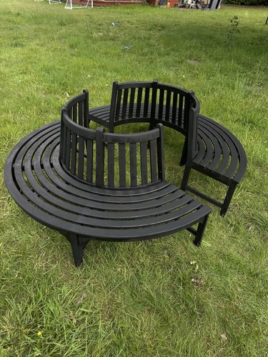Wooden tree bench circular - bench,