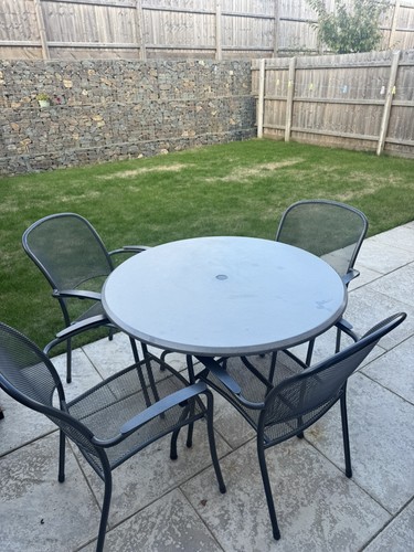 Kettler outdoor table chairs - table, &