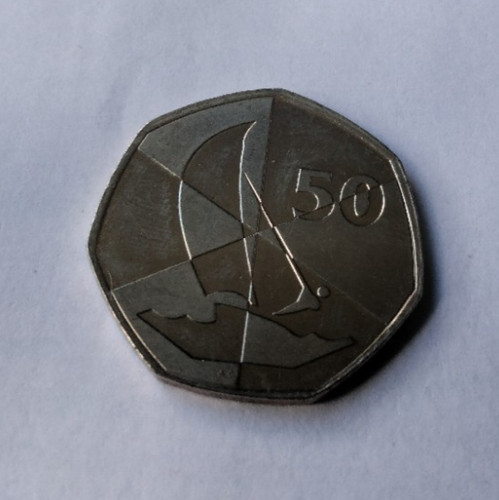 2019 circulated gibraltar - gibraltar, 50p