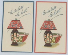 Set of 2 Wireless Whist score scoring Cards