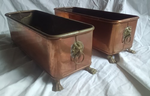 Pair vintage copper - pair,