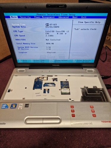 Toshiba satellite l500 1xc - toshiba,