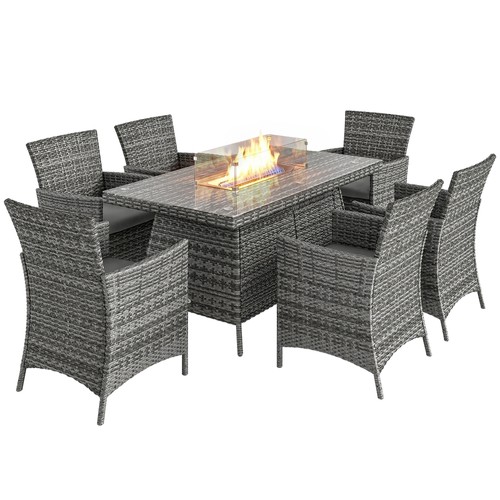 Outsunny rattan dining - outsunny,