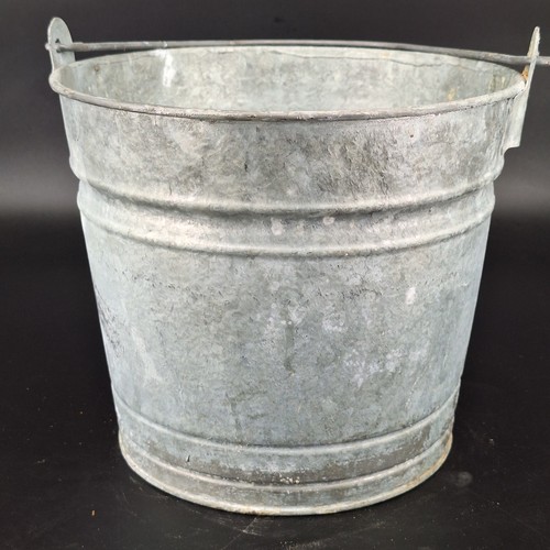 Vtg galvanized steel - steel, bucket