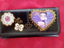 NEW  BLACK BETTY BOOP IMAGE PURSE/WALLET  