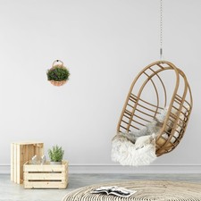 4Pcs Wall Hanging Wicker Flower Basket Lovely Hanging Baskets Garden Supplies