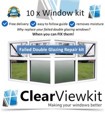 10 x Windows Kit Clears Condensation trapped  inside Blown Double Glazed Windows