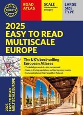 2025 Philip's Easy to Read Multiscale Road Atlas of Europe by Philip's Maps