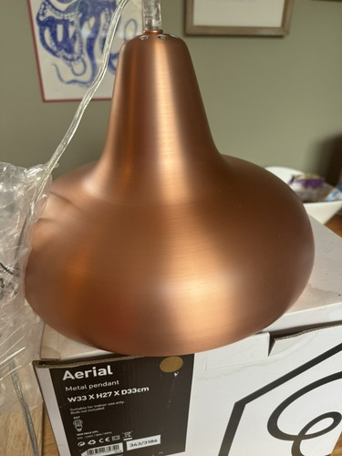 Copper pendant light shade - copper,