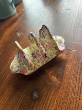 Royal Winton Grimwades Chintz Toast Rack - Sweet Pea - 3 bar