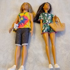 LONG HAIR KEN DOLL WITH BARBIE DOLL Freepost 