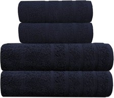 2x Bath & Hand Towels Set 100%