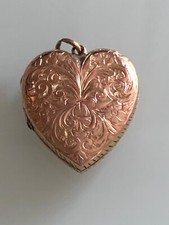 Antique Rose Gold Large Locket Hallmarked