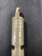 Vintage G.P.O Post Office Postman's Whistle By J Hudson & Co Barr St Birmingham