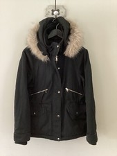 Zara Black Parka Coat with