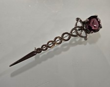 Lovely Silvertone and Amethyst