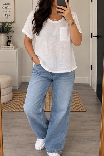 White 100 linen top uk - linen,