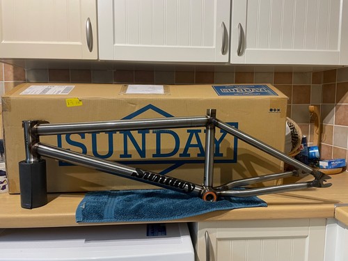 Sunday excelsior bmx frame raw - sunday,
