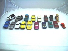 Job Lot of 18nr vintage Diecast Corgi and Matchbox Vehicles from 1965 - 2015