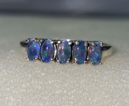 Natural black opal silver - natural,