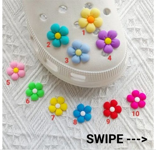Pretty flower shoe charms - shoe, –