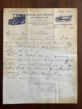 1916 Packard Auto Renting