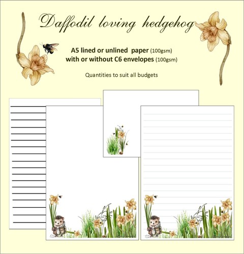 Daffodil loving hedgehog - "daffodil,