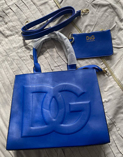 Dolce gabbana blue leather - blue,